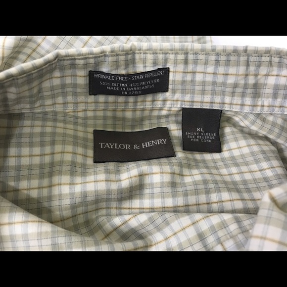 Taylor & Henry XL Short Sleeve Button Front Shirt - Picture 4 of 4
